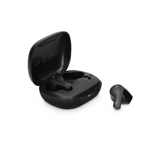 Casque sans fil Ksix TrueBuds 3 TWS avec microphone Bluetooth 5.0 - Autonomie jusqu'à 3h - Contrôle tactile - Compatible avec l'assistant vocal