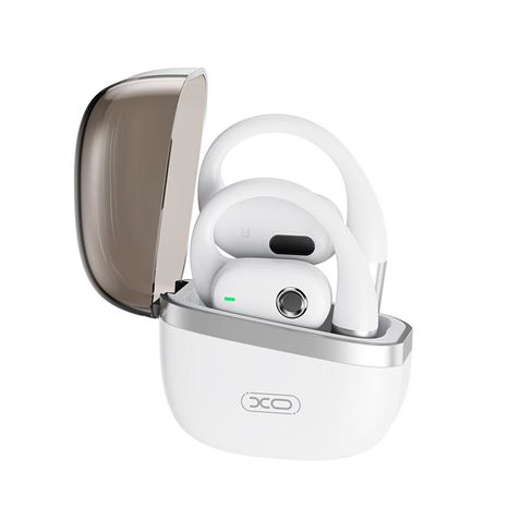 Casque sans fil XO - Prise ergonomique - Oreille débranchée - Seulement 7,6G - jusqu'à 7H d'autonomie - Double microphone - Bluetooth 5.4 - Couleur Blanc