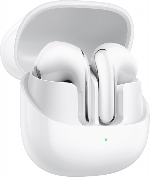 Casque Xiaomi Buds 5 Bluetooth 5.4 TWS - Microphone intégré - Autonomie de la batterie jusqu'à 6 heures - Suppression active du bruit - Contrôle tactile - Couleur blanche