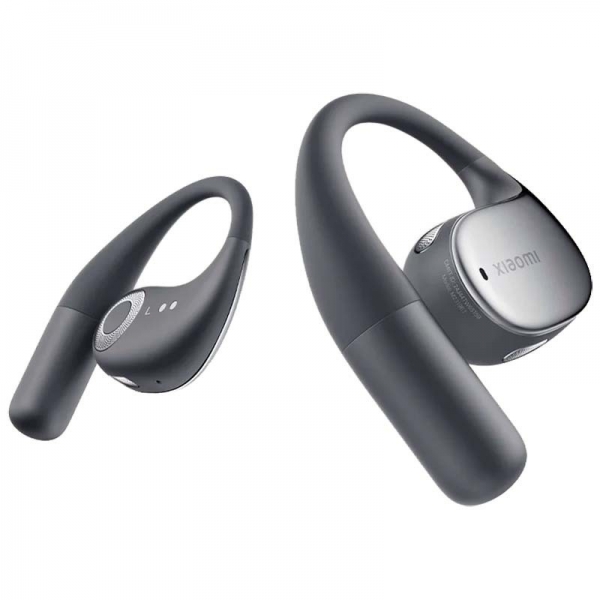 Casque Xiaomi OpenWear Bluetooth 5.3 TWS - Conception ouverte - Double microphone avec réduction du bruit - Autonomie jusqu'à 7,5h - Contrôle tactile - Couleur grise