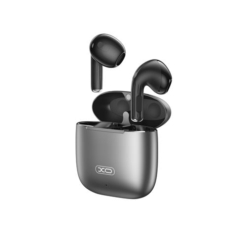 Casque XO Bluetooth 5.3 - Boîtier en aluminium - Jusqu'à 5 heures de musique - Câble de chargement de type C - Couleur noire