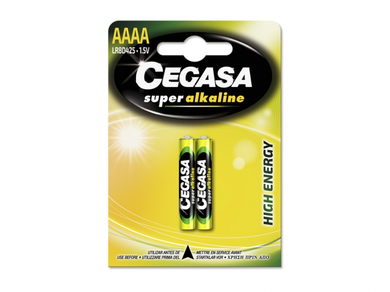 Cegasa Super Alkaline LR8D425 Blister 2 Unités - Haute Technologie - Fiabilité - Hautes Performances - Large Gamme - Performances Maximales - Différentes Couleurs