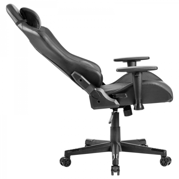 Chaise de jeu Mars Gaming MGC-PRO - Cuir PU - Coussins doux au toucher - Accoudoirs 2D - Dossier inclinable à 135º - Supporte 150 kg - Base en acier - Couleur noire