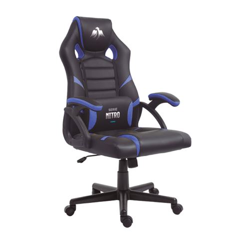 Chaise Gaming Cromad - Matériaux Premium - Roues en Nylon - Piston Classe 2 - Hauteur Réglable - Coussin Lombaire