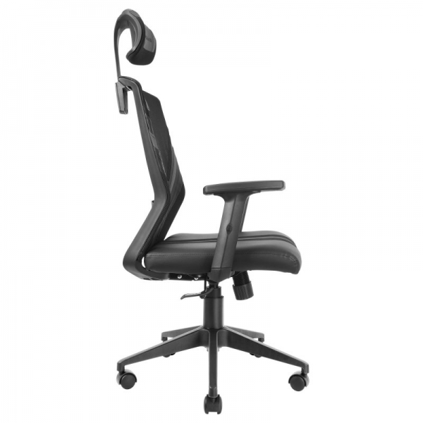 Chaise Gaming Mars Gaming MGC-ERGO - Ergonomie Totale - Support Lombaire et Cervical Ajustable - Base Renforcée - Maille Respirante - Inclinaison 90-160° - Couleur Noir