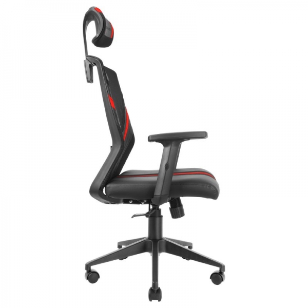 Chaise Gaming Mars Gaming MGC-ERGO - Ergonomie Totale - Support Lombaire et Cervical Ajustable - Inclinaison 90-160° - Base Renforcée - Maille Respirante - Couleur Noir