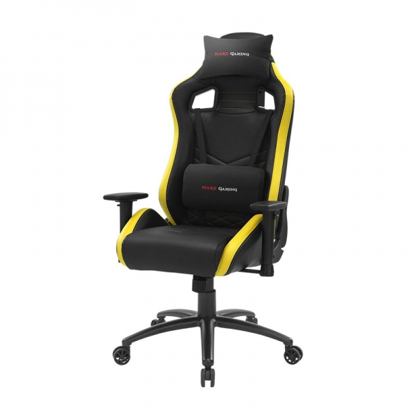 Chaise Mars Gaming MGCXNEO Premium - Confort Exceptionnel - AIR-TECH PRO - Coussins Soft Touch - Piston Classe 4 - Roues XL 65 mm - Piètement Acier Renforcé - Coloris Noir