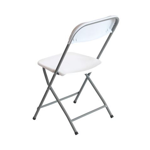 Chaise Pliante en Résine Sungarden 80x50x45cm - Blanc