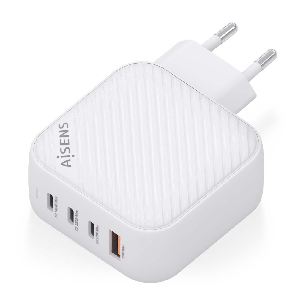 Chargeur Aisens GAN 100W - 3xUSB-C PD3.0 QC4.0 - 1xUSB-A QC3.0