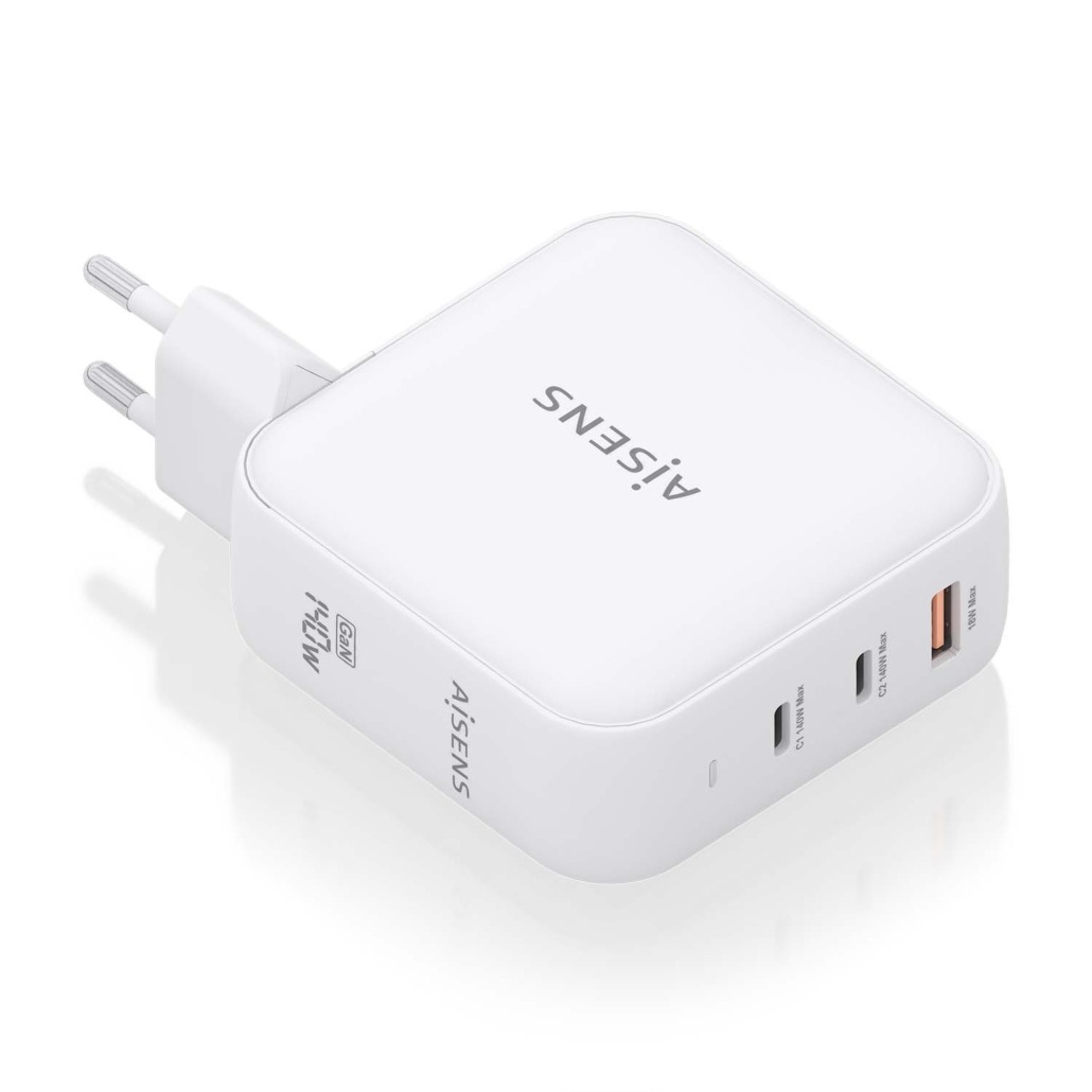 Chargeur Aisens GAN 140W - 2xUSB-C PD3.1 QC4.0 - 1xUSB-A QC3.0