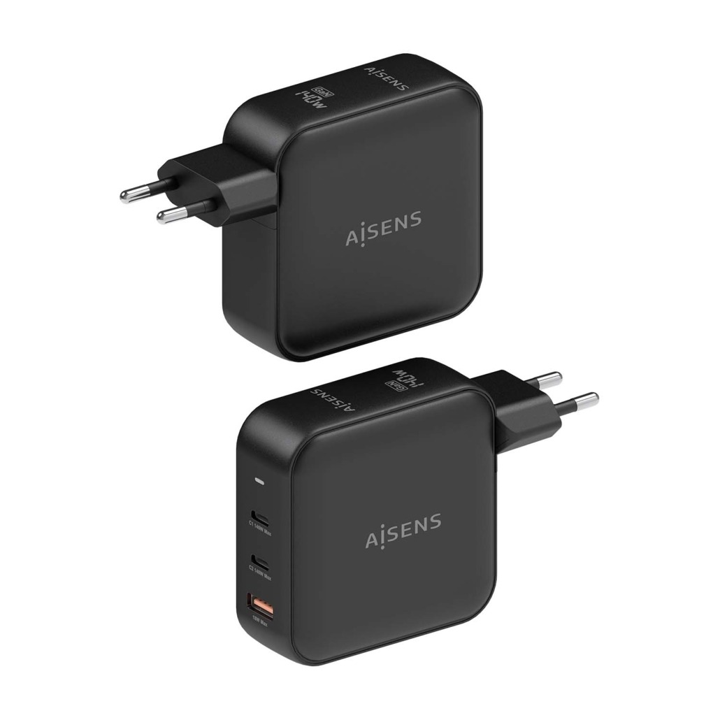 Chargeur Aisens GAN 140W - 2xUSB-C PD3.1 QC4.0 - 1xUSB-A QC3.0