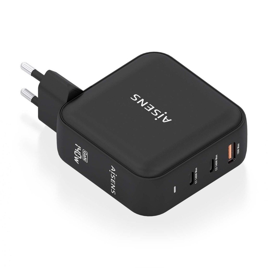 Chargeur Aisens GAN 140W - 2xUSB-C PD3.1 QC4.0 - 1xUSB-A QC3.0