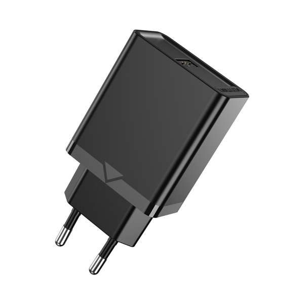 Chargeur mural USB-A Vention 2,4A 12W - Noir