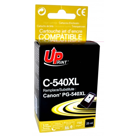 ✓ Cartouche compatible avec CANON PG-540XL noir couleur Noir en stock -  123CONSOMMABLES
