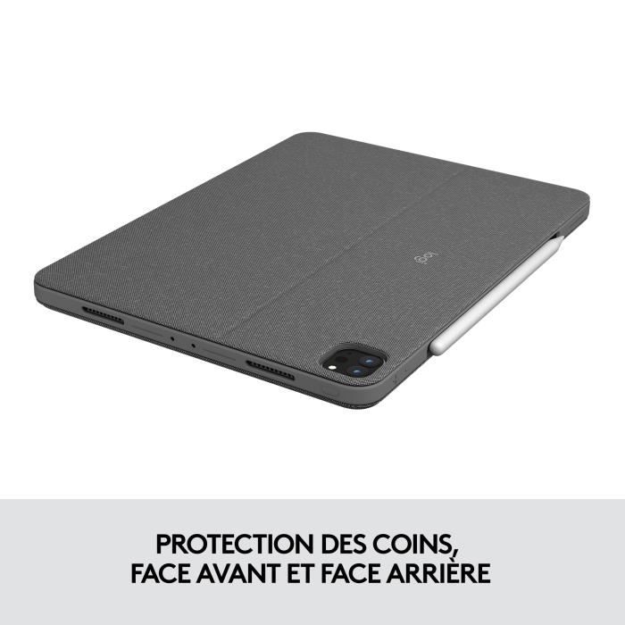 Clavier pour tablette Logitech COMBO TOUCH pour iPad Pro 12.9 new /5eme génération , Ipad Air 5eme génération