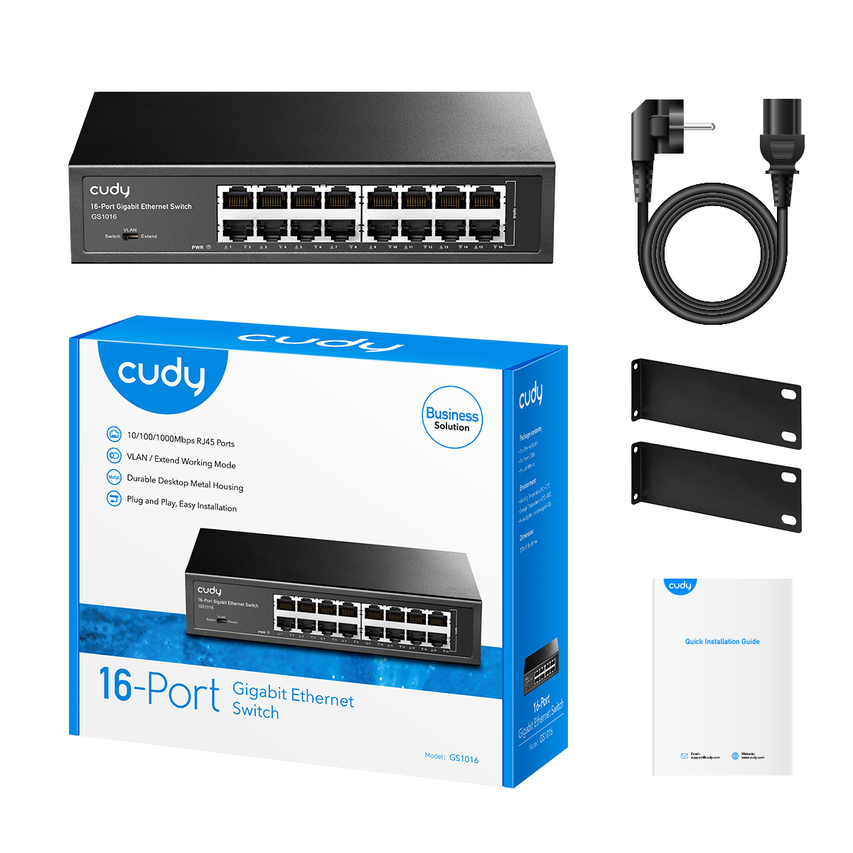 Commutateur Cudy GS1016 16 ports Gigabit 10/100/1000 Mbit/s