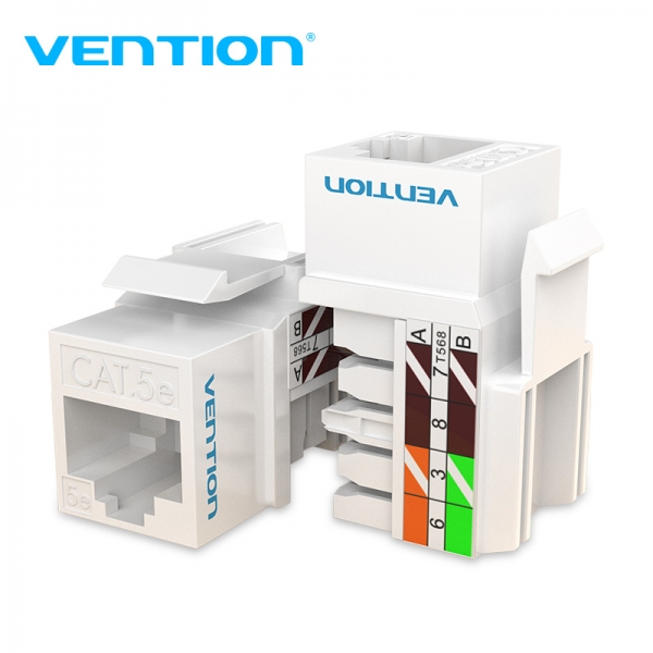 Connecteur réseau Vention UTP RJ45 Cat.6 - Noir et blanc