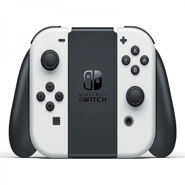 Console Nintendo Nintendo Switch Oled - Comprend une base et 2 contrôleurs Joy-Con - Couleur blanche