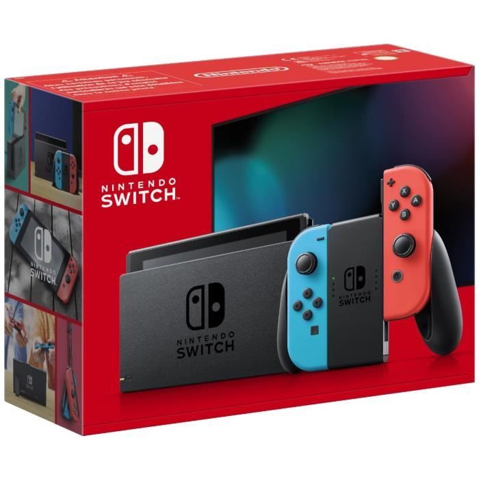 Console Nintendo Switch  Bleu Néon & Rouge Néon