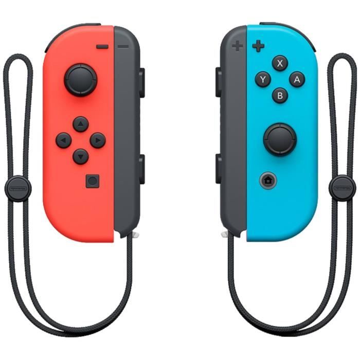 Console Nintendo Switch  Bleu Néon & Rouge Néon + Nintendo Switch Sports (Pré-installé) + 12 mois d'abonnement NSO (Code)