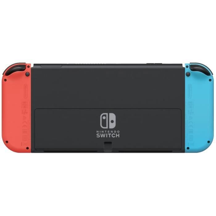 Console Nintendo Switch - Modele OLED  Bleu Néon & Rouge Néon