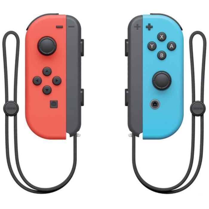 Console Nintendo Switch - Modele OLED  Bleu Néon & Rouge Néon