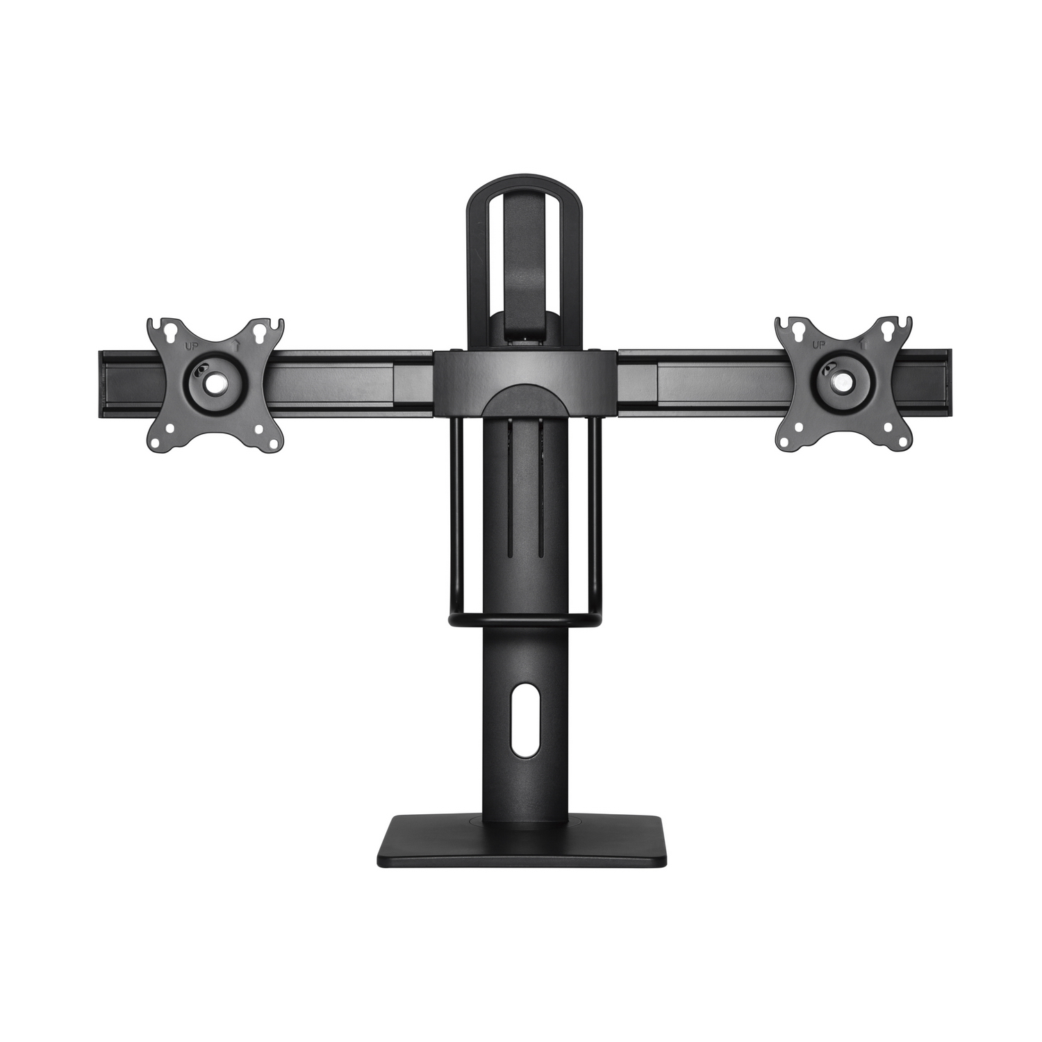 Contrepoids pivotant et inclinable Aisens PRO Desk Mount pour 2 moniteurs (17"-27") - Couleur noire