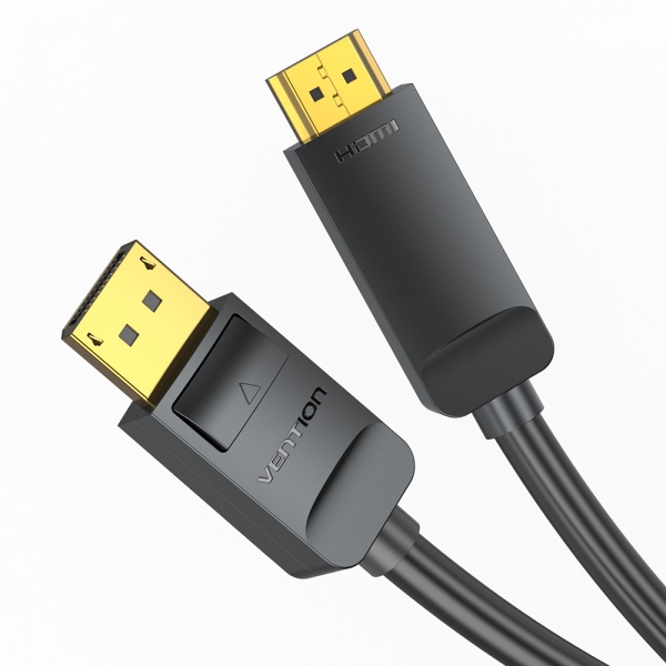 Convertisseur DisplayPort Mâle vers HDMI Mâle Vention 4K - 2m - Noir