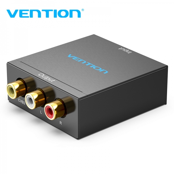 Convertisseur HDMI femelle vers RCA femelle et MiniUSB femelle - Noir