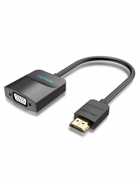 Convertisseur HDMI mâle vers VGA femelle Vention - 0,15 m - Couleur noire