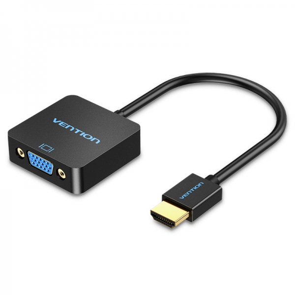 Convertisseur HDMI mâle vers VGA femelle Vention - 0,15 m - Couleur noire