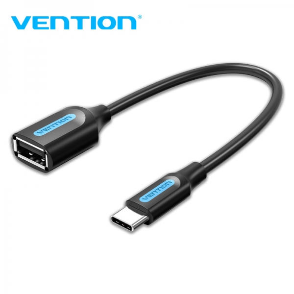 Convertisseur USB-C mâle vers USB A femelle Vention - 0,15 m - Couleur noire