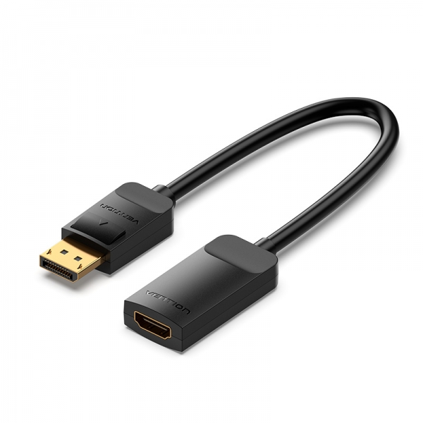 Convertisseur Vention DP Mâle vers HDMI Femelle 4K 60Hz - 0.15m - Couleur Noir