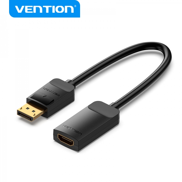 Convertisseur Vention DP Mâle vers HDMI Femelle 4K 60Hz - 0.15m - Couleur Noir