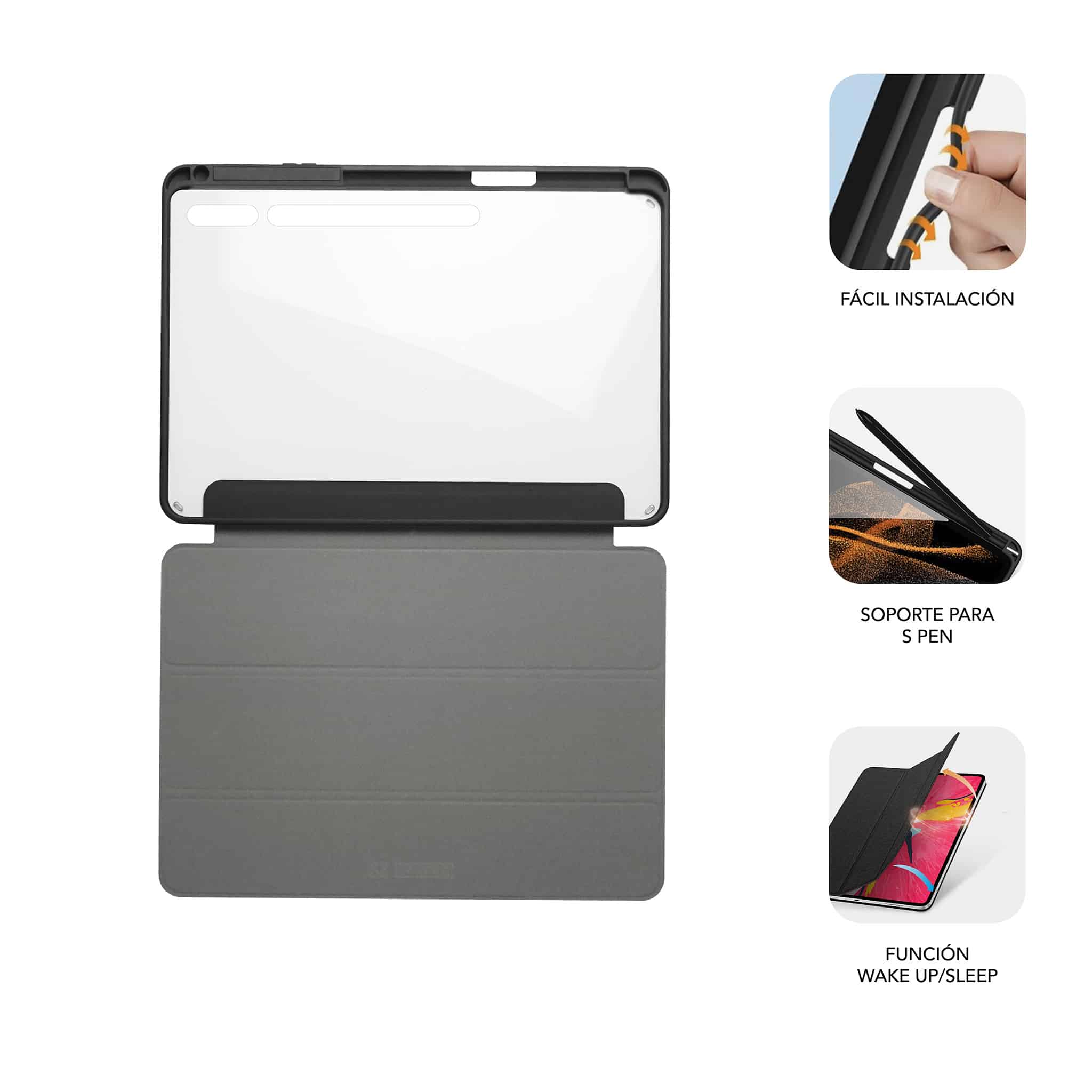 Coque Exclusive Subblim pour Samsung Galaxy Tab S9 11"/S9 FE+ 10.9" - Protection Totale - Design Moderne - Matériau Résistant - Installation Facile - Angles de Vision - Accès aux Fonctions - Ultralégère - Intérieur Velours - Transport Sécurisé - Aj