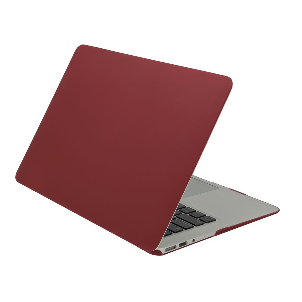 Coque Silicone MacBook Air 13" A1466 Rouge Bordeaux