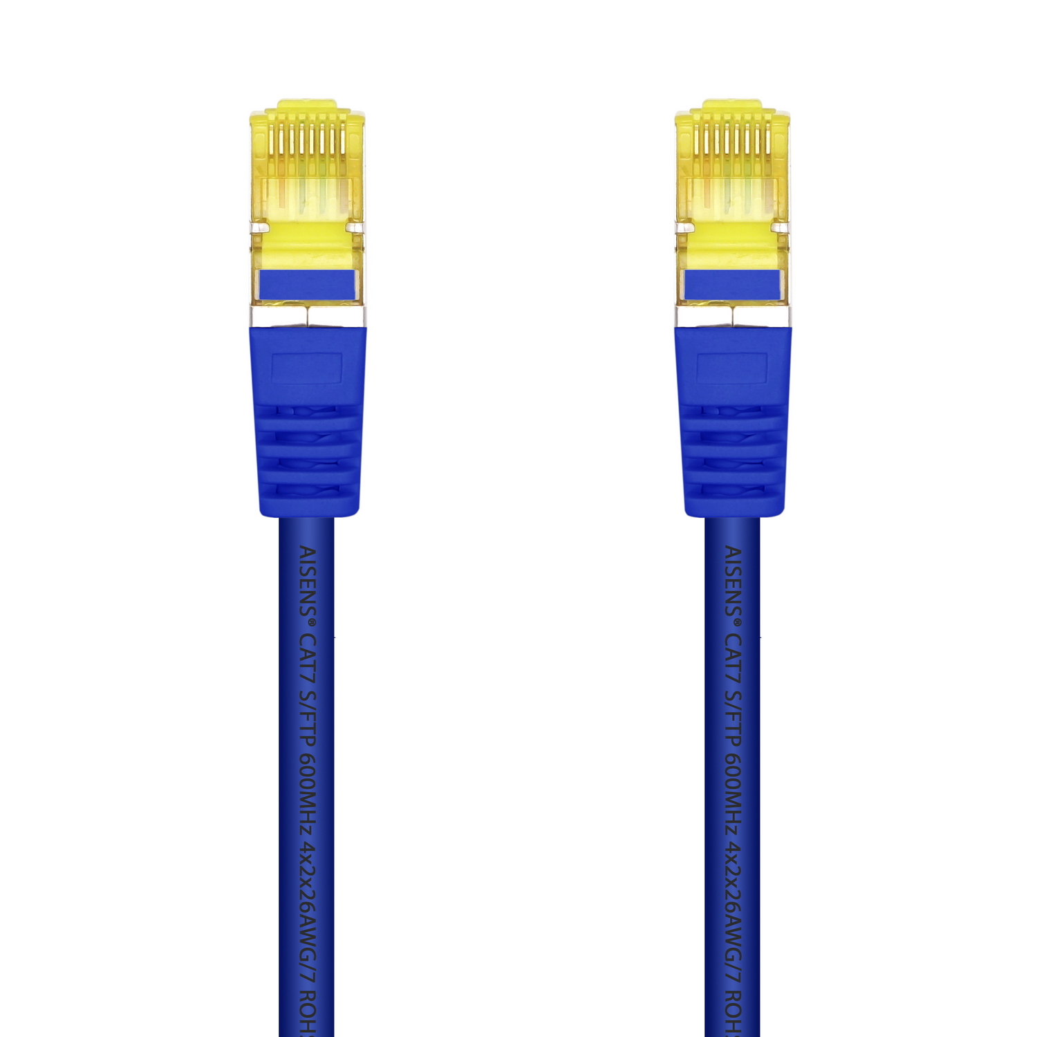 Cordon de raccordement pour câble réseau Aisens RJ45 LSZH Cat.7 600 MHz S/FTP PIMF AWG26 - 2.0M - Couleur bleue