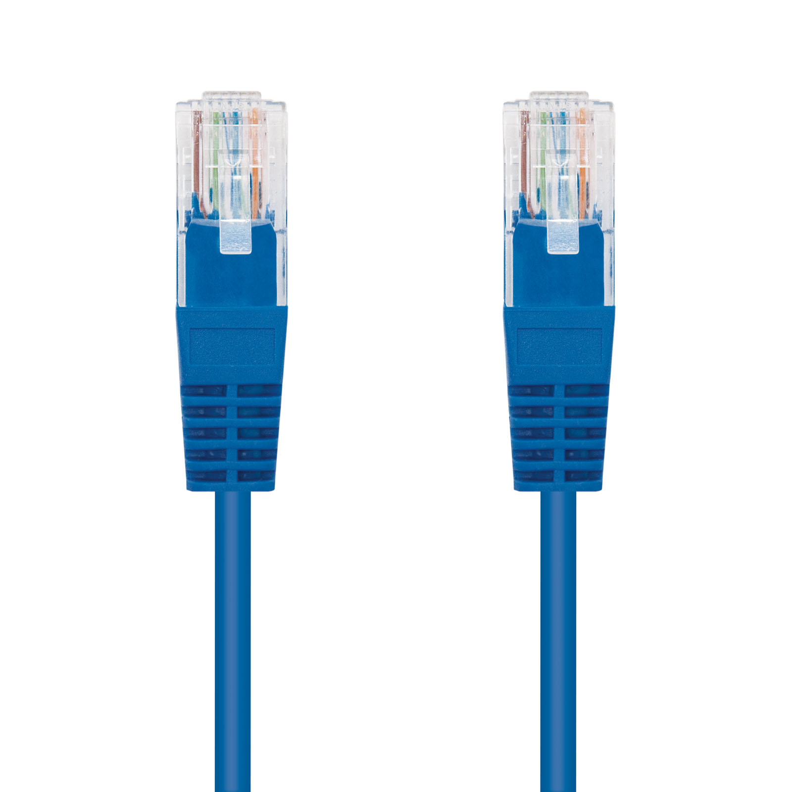 Cordon de raccordement pour câble réseau Nanocable RJ45 CAT.6 UTP AWG24 - 25 cm - Couleur bleue