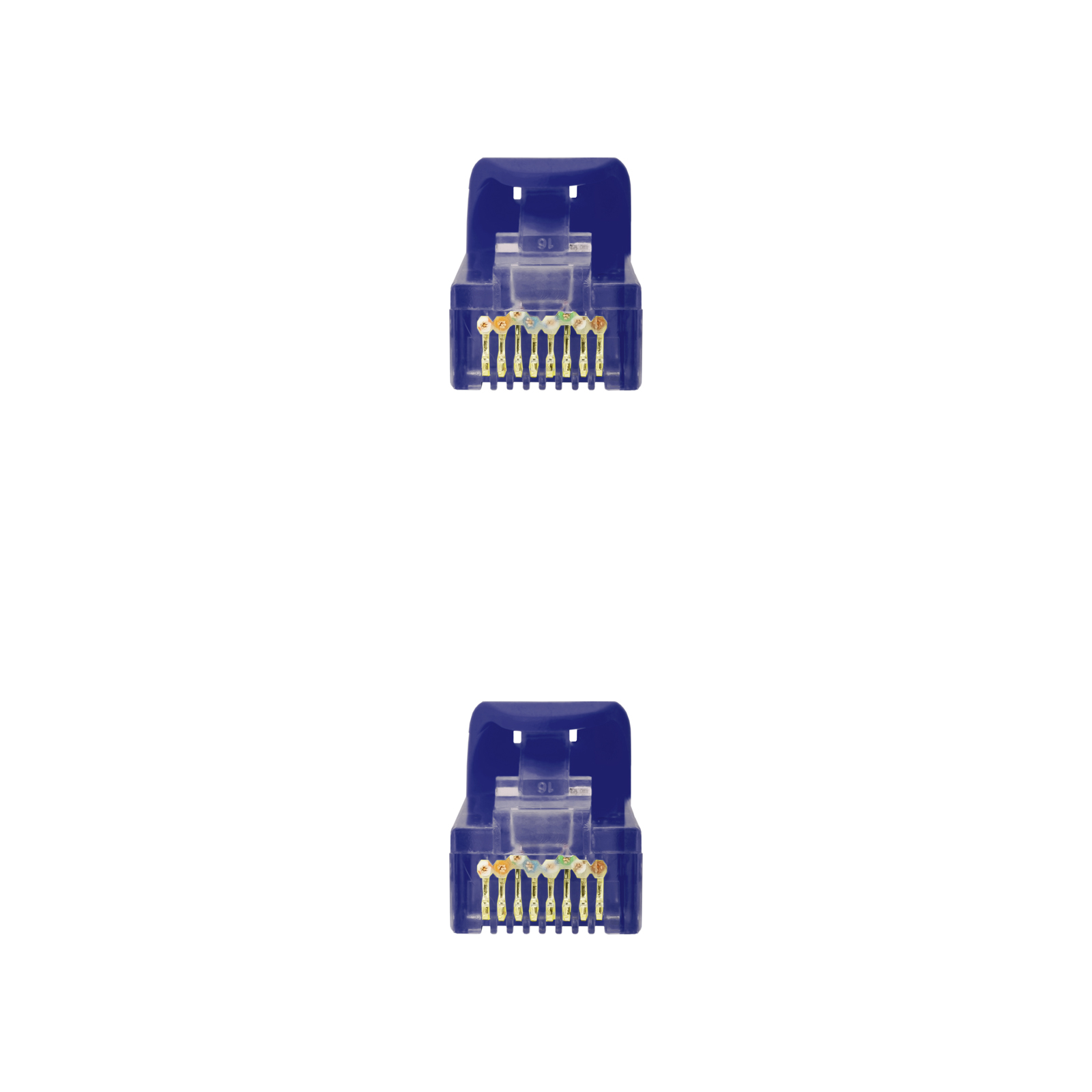 Cordon de raccordement pour câble réseau Nanocable RJ45 LSZH Cat.6a UTP AWG24 0,50 m - Couleur bleue