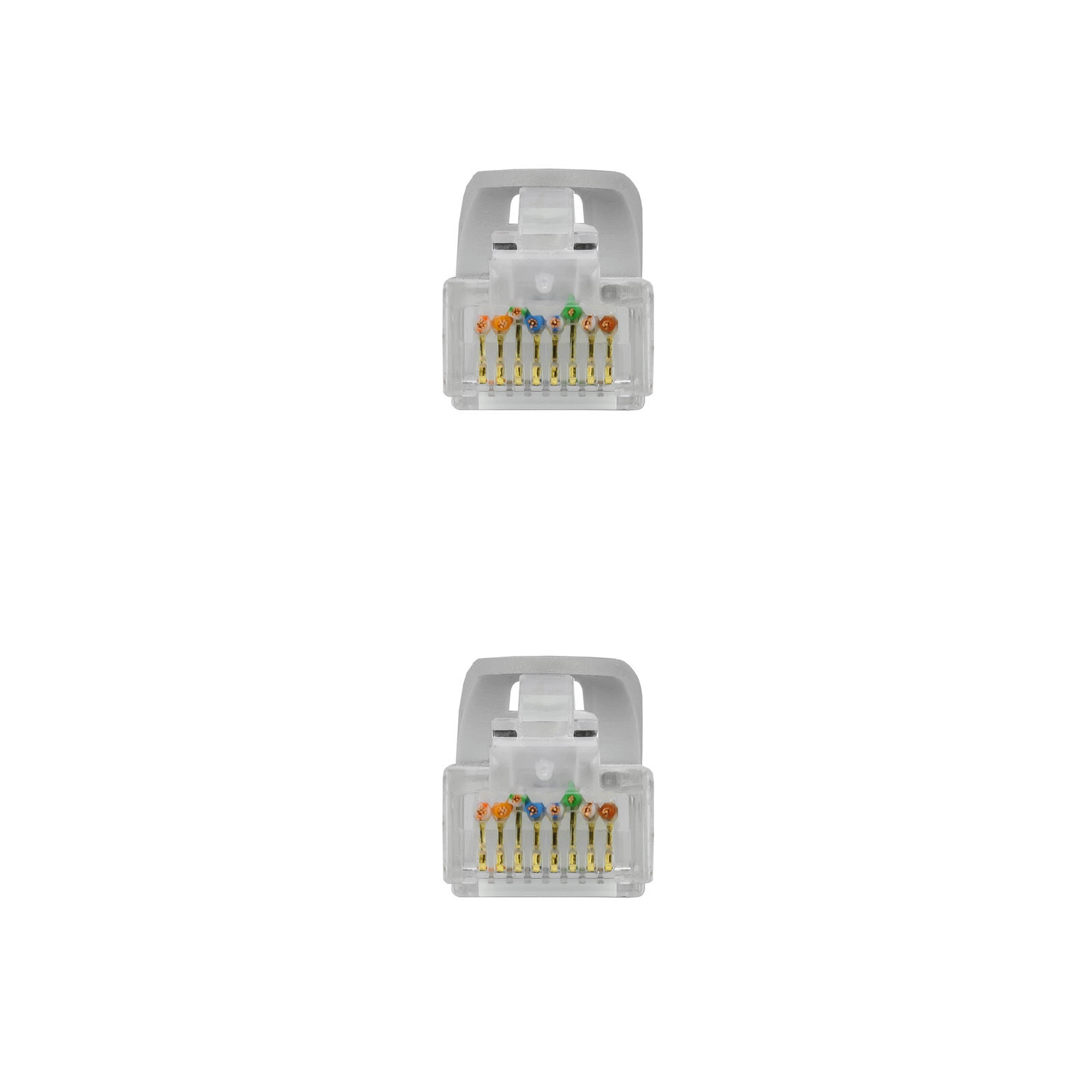 Cordon de raccordement pour câble réseau Nanocable RJ45 LSZH Cat.6A UTP AWG24 - 1,5 m - Couleur grise