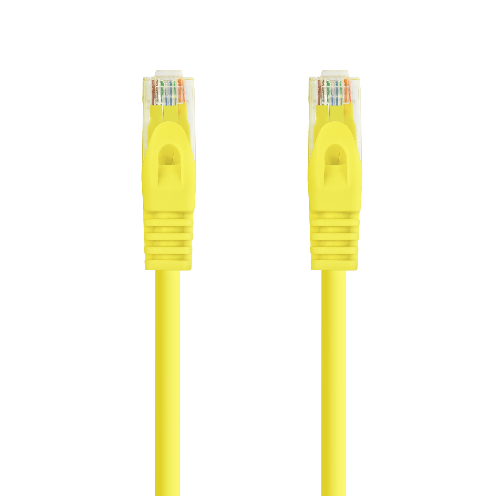 Cordon de raccordement pour câble réseau Nanocable RJ45 LSZH Cat.6a UTP AWG24 1m - Couleur jaune