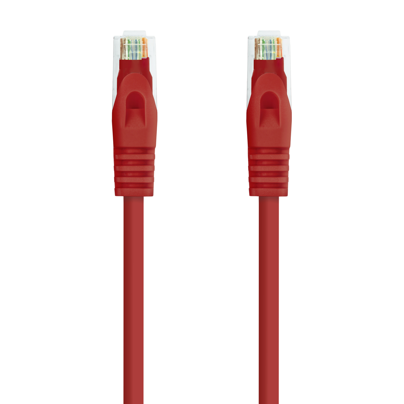 Cordon de raccordement pour câble réseau Nanocable RJ45 LSZH Cat.6a UTP AWG24 1m - Couleur rouge