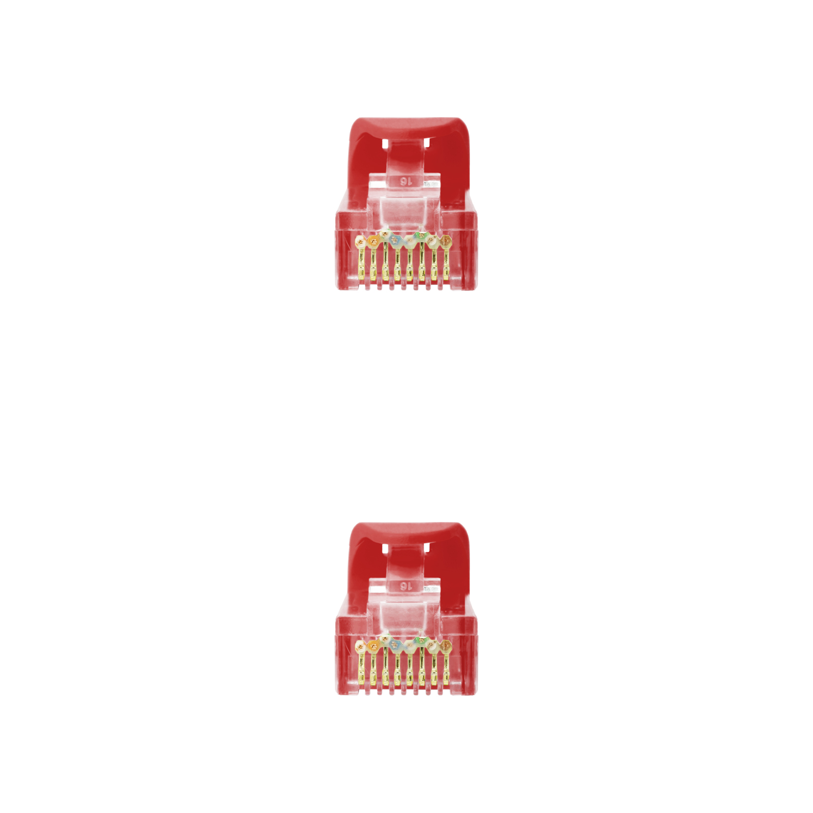 Cordon de raccordement pour câble réseau Nanocable RJ45 LSZH Cat.6a UTP AWG24 3m - Couleur rouge