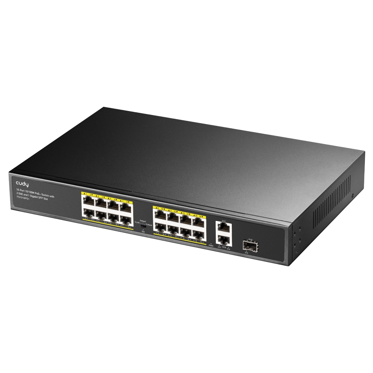 Cudy FS1018PS1 Switch Gigabit 16 ports 10/100 Mbit avec 2GbE et 1 port SFP