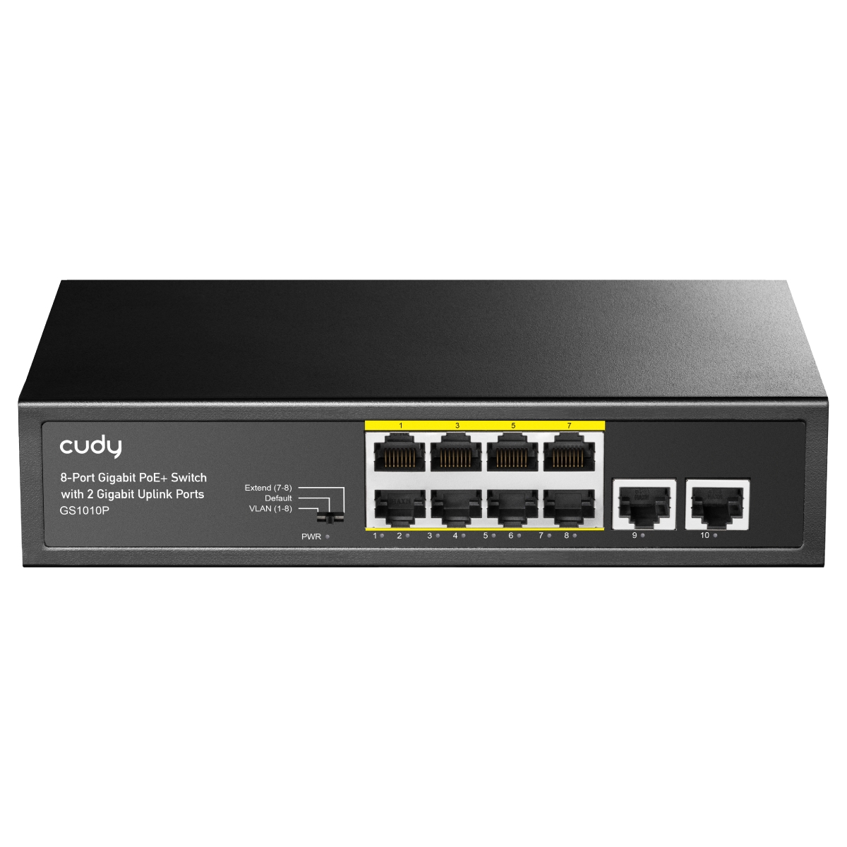 Cudy GS1010P Switch PoE+ Gigabit 8 ports avec 2 ports de liaison montante Gigabit