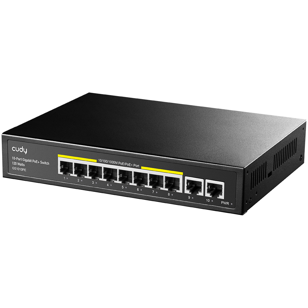 Cudy GS1010PE Commutateur Gigabit PoE+ 10 ports