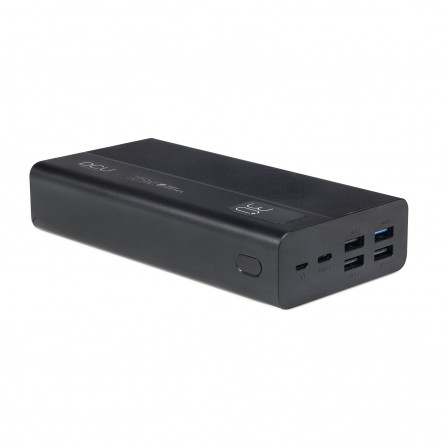 DCU Tecnologic Power Bank 4 Sorties USB Alimentation 20W + Charge Rapide 22,5W 30000Mah - Charge Rapide et Efficace - Grande Capacité de 30000mAH - Design Compact et Léger - Couleur Noir