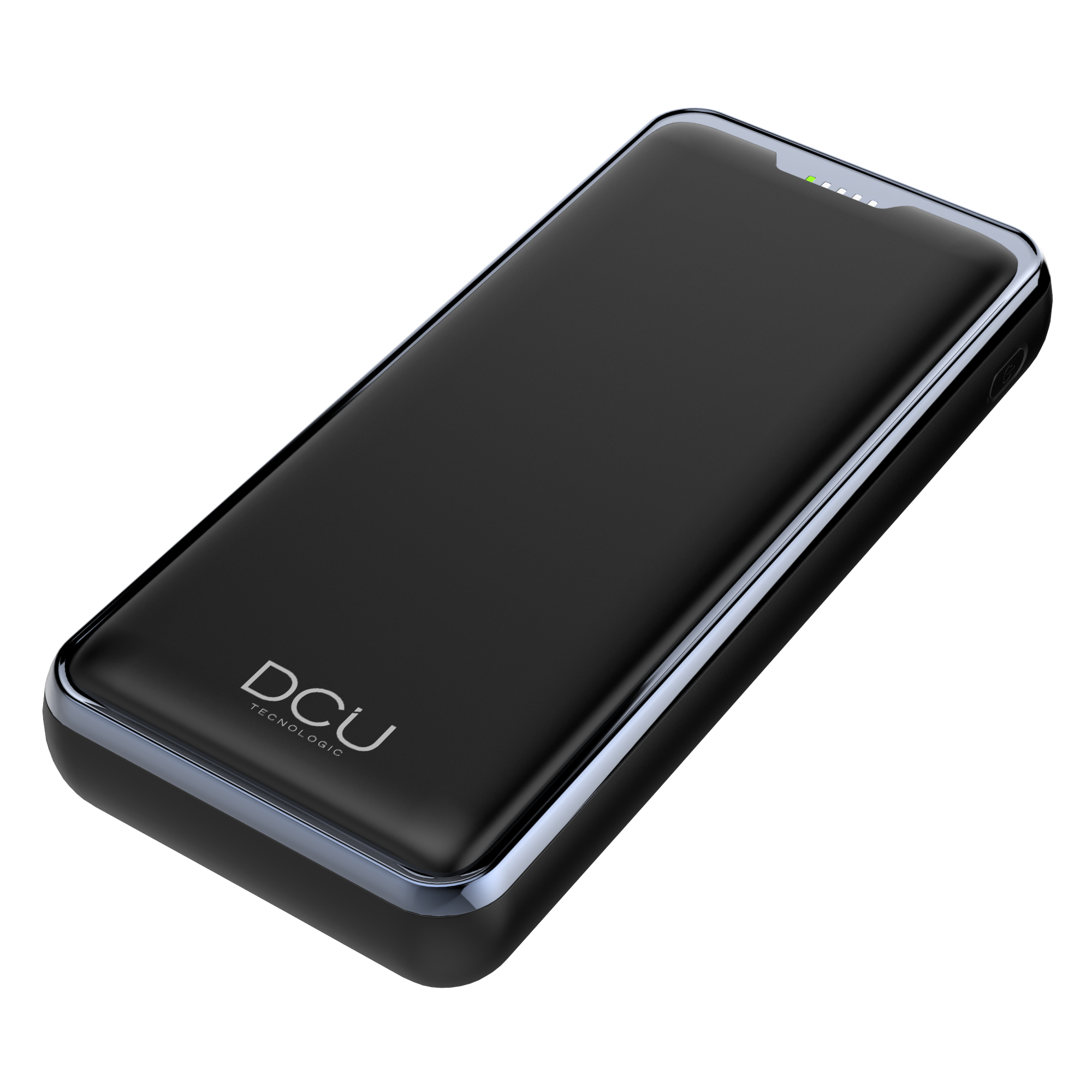 DCU Tecnologic Power Bank Ordinateur Portable 20000mAH - Charge Rapide 45W et 22,5W - Double Sortie USB - Grande Capacité - Lithium Polymère - Type C et Lightning - Léger et Compact - Couleur Noir