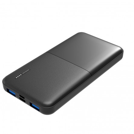 DCU Tecnologic Power Bank Quick Charge 10000Mah - Triple sortie USB avec alimentation 20W et charge rapide 22,5W - Capacité de charger vos appareils plusieurs fois - Couleur noire