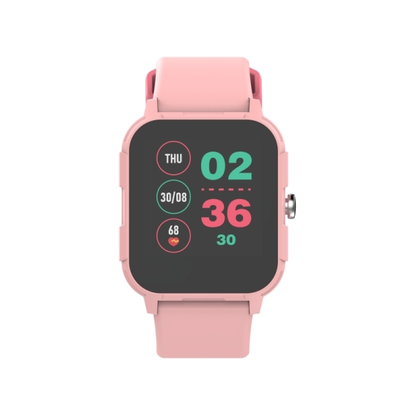 DCU Tecnologic Smartwatch Junior Écran 1,44" Bluetooth 5.0 - 5 Modes Sport - Autonomie jusqu'à 7 Jours - Résistance IP68 - Couleur Rose